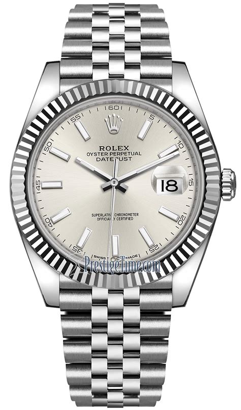 rolex datejust ii silver index 126334|rolex datejust 126334 price.